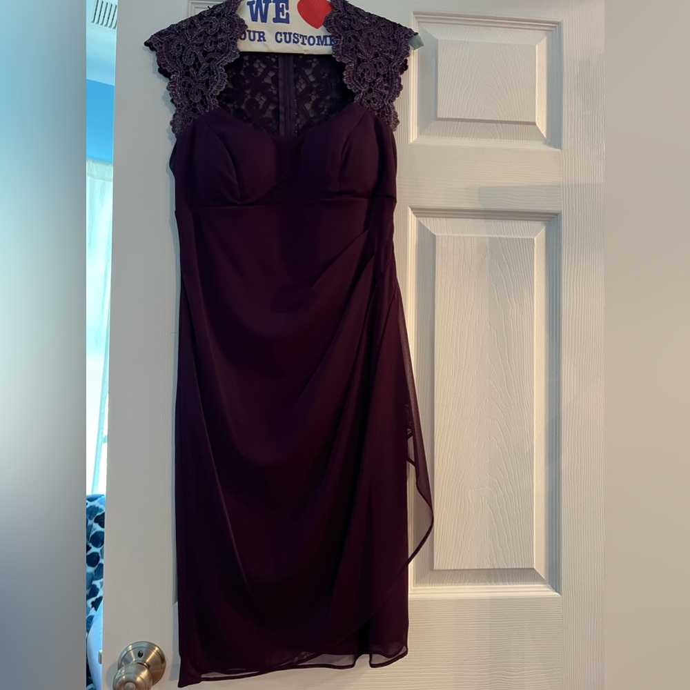 Purple dress with lace